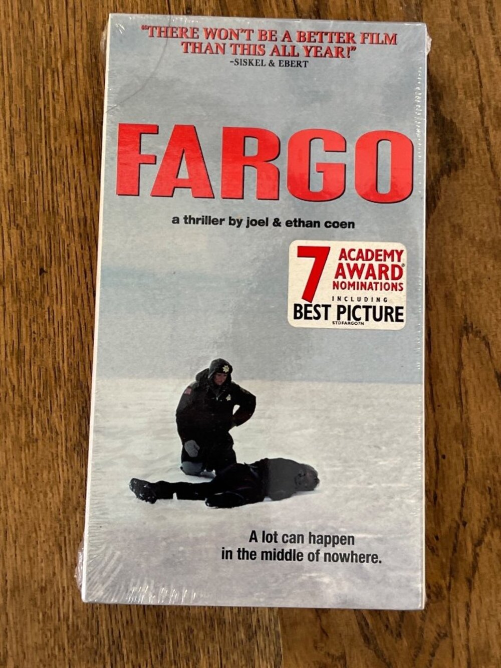 Fargo 1996 Movie VHS Thriller Frances McDormand William H. Macy New Sealed